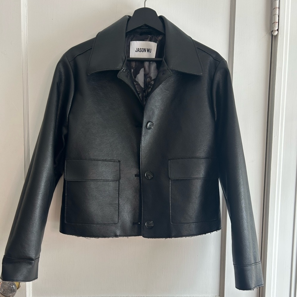 Jason Wu Black Leather Outerwear